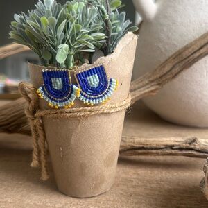 Santorini Studs beaded earrings